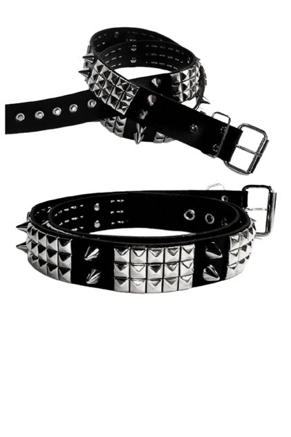 cowboy gothic punk metallica style studded belt