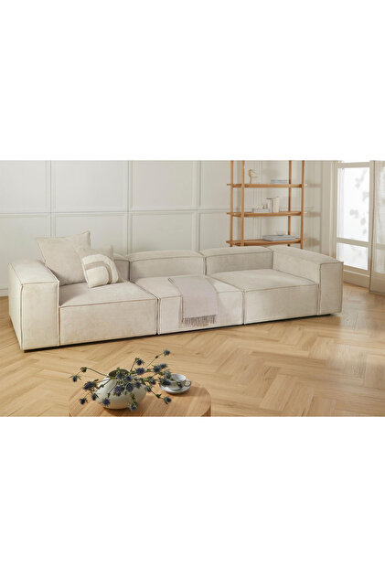 ERİZA Relax Soft 3 Modül Koltuk (Bej) Babyface 02 - Fiyatı, Yorumları