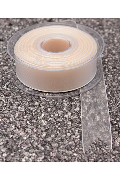 25mm Cream Chiffon Ribbon 20 Meters