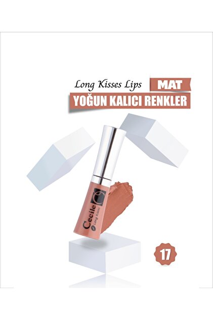 Cecile Kalıcı Mat Ruj Long Kisses Lipgloss 17 - Fiyatı, Yorumları
