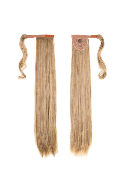 Coada de cal dreaptă cu legătură - Caramel cu reflexe platină