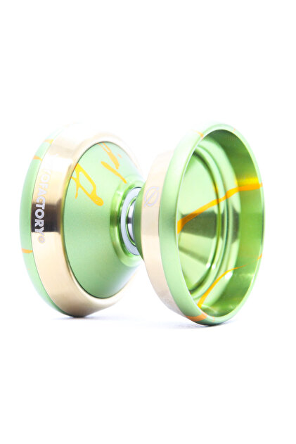 YoYoFactory IQ - Profesyonel Bimetal Yoyo (Yeşil - Sarı - Altın