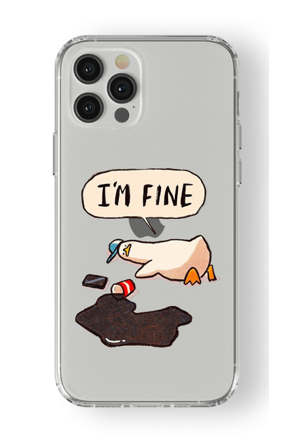 iPhone 13 Pro Max Compatible Im Fine Design Printed Transparent Case
