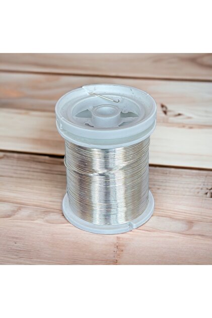 0.60 mm Silver Colored (30 Gr - 12 meters) Jewelry, Bridal, Flower, Philography Wire