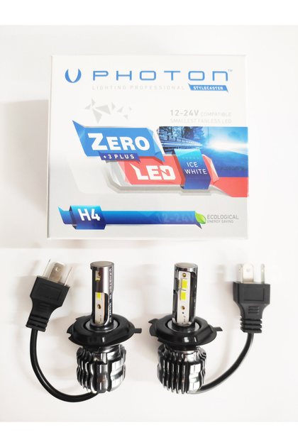 REPLAX Photon Zero H4 +3 Plus Fansız Led Xenon Buz Beyaz 12V-24V