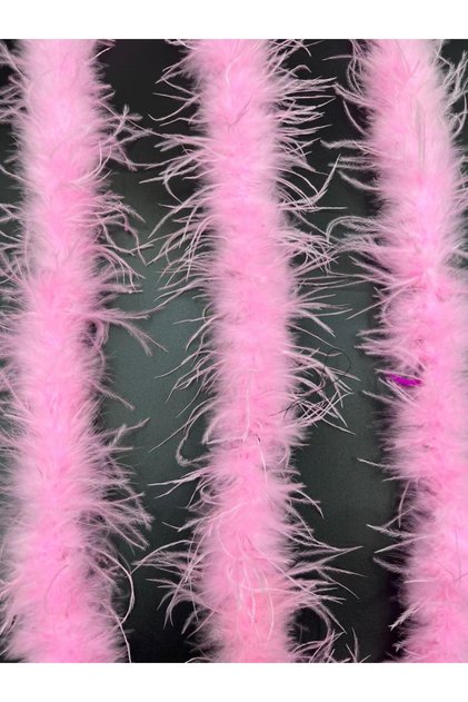 Pembe Renk Malibu Deve Kuşu Tüyü