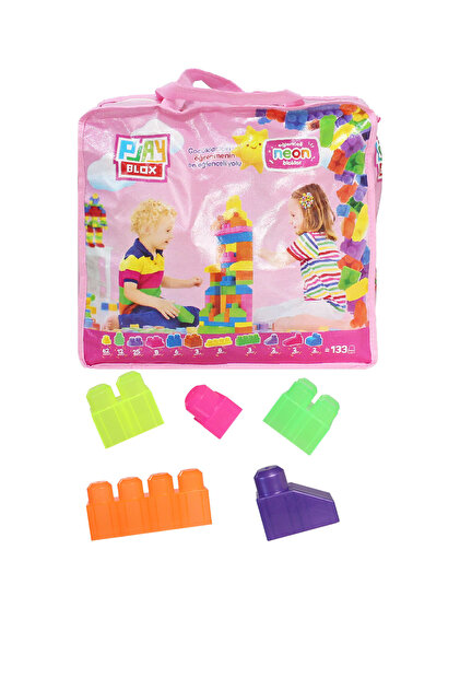 yuppy商品です Toyaş Play Blox Yapı Oyuncakları 2991 Neon Renkler Mega Blok Seti
