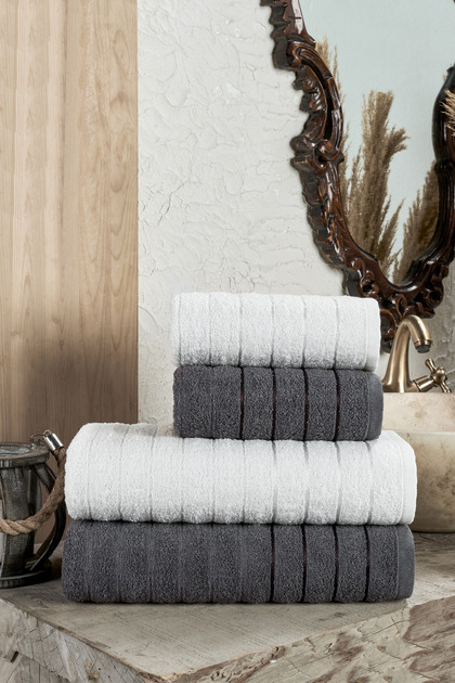 Fluffy 4-Piece Bath Towel Set