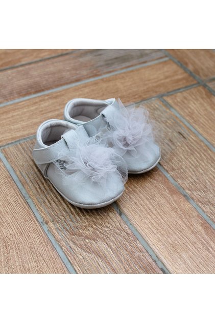 Baby Girl Velcro Tulle Booties