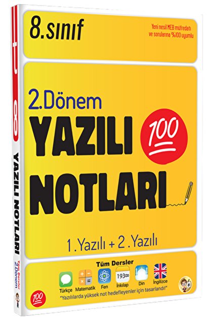 8. Sınıf 2. Dönem Yazılı Notları / Kolektif / Tonguç Akademi / 9786254222146