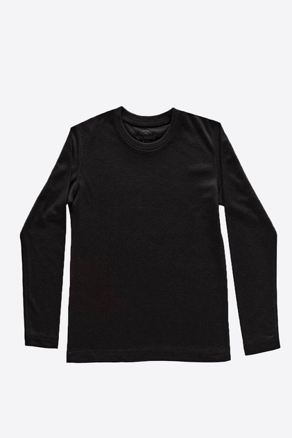 Unisex dečji crni dugi rukav Viloft termo donji veš 405