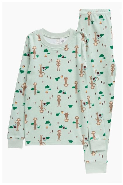 Unisex Slumberkins Character Printed Cotton Long Sleeve Kids Pajama Set