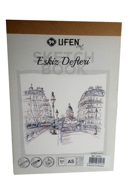 UFEN Mahi Max Eskiz Defteri Sketchbook A5 - 148x210 Mm 50 Yaprak