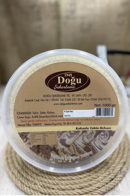 Kakaolu Tahin Helvası (ambalaj) 1000 Gr