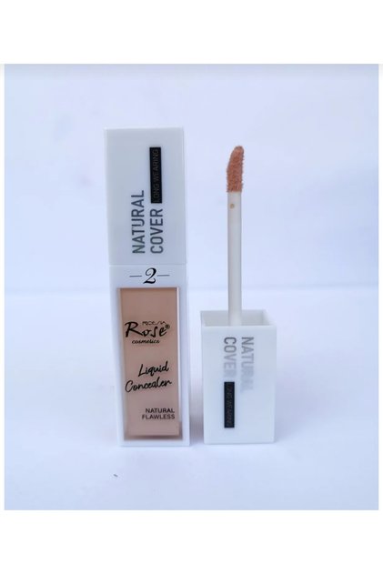 Rose Natural Cover Liquid Concealer Brushed Concealer No:2