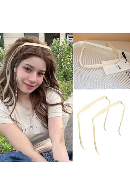Cream Colored Glasses Effect Crown, Hair Styling Glassses Crown