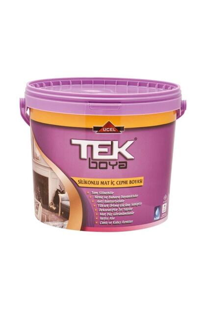 Silikonlu Ipek Mat Iç Cephe Boyası 3,5kg Renk Seçin Beyaz