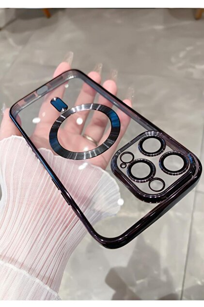 UnDePlus Apple Iphone 14 Pro Max Kılıf Magsafe Kamera Lensli