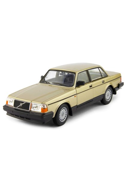 Volvo 240 Gl Gold Classic Model Car - 1/24 Scale