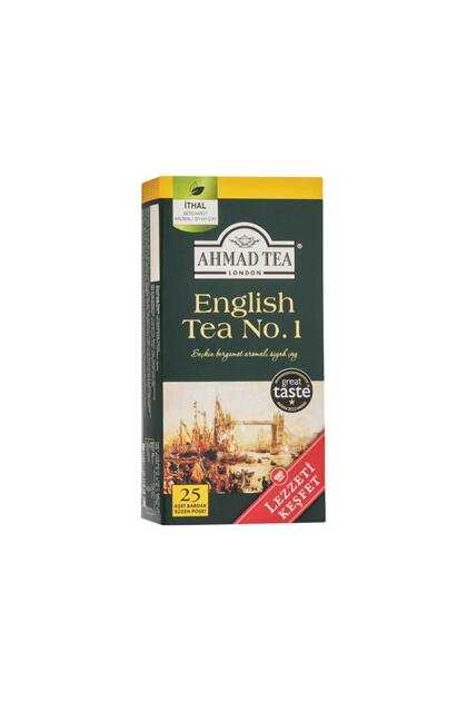 Ahmad Tea English Tea No.1 Glass Bag Tea 50 Gr 25 Pieces
