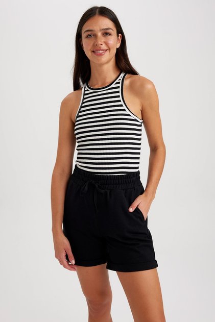 Regular Fit Cotton Bermuda Shorts X6153az23hs