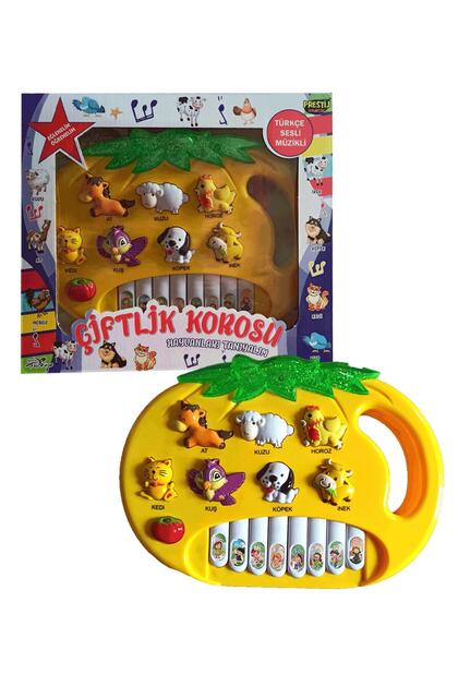 Oyuncak Hayvan Sesli Piyanolu Müzikli Org