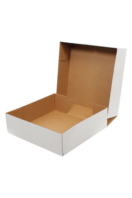 40x40x12cm Kutu - E Ticaret Kargo Kutusu - 4 Nokta - 6 Desi Kutu - Beyaz - 5 Adet