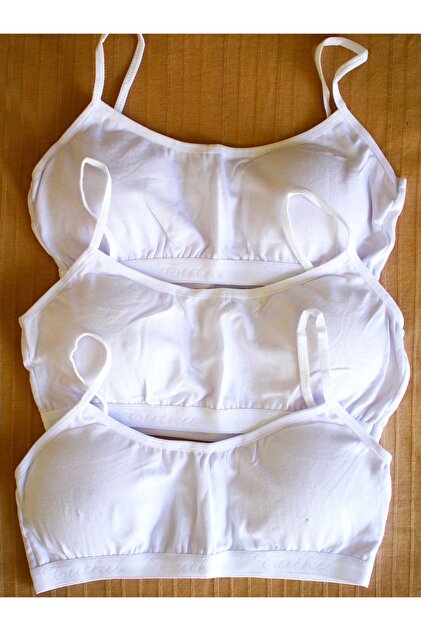 3 PIECES PASSION BRAND REMOVABLE PADED SPONGE HALF ATHLETE S-M-L SIZE WHITE 100% COTTON
