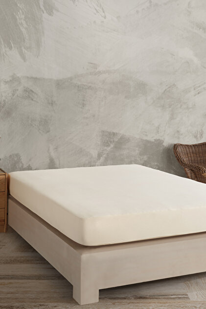 Pure Natural 100% Cotton Washed Double Fitted Sheet 160*200