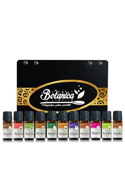 Argan, Almond, Avocado, Rose, Mint, Indian, Lavender, Jojoba, Pine, Tea Tree 10-Piece Oil Skin and Hair Care Set