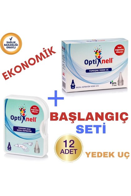 Optinell Bebek Burun Aspiratörü Başlangıç Seti Yedek Uç Aspiratör 07/2029