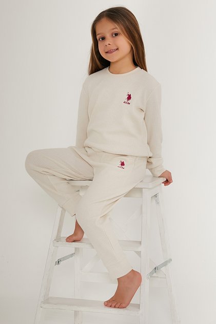 Girl's Licensed Crew Neck Tracksuit Set