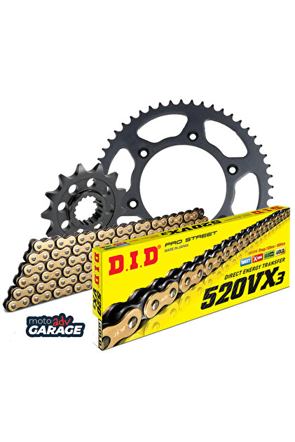 Genel Markalar DID 520VX3-120 BAKLA GOLD (SARI) MOTOSİKLET ZİNCİRİ