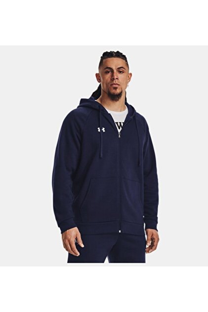 Under Armour Erkek UA Rival Fleece Tam Boy Fermuarlı Kapüşonlu Üst