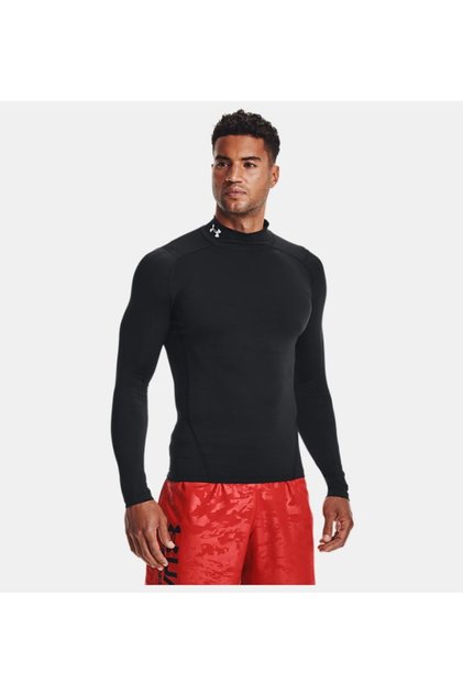 Erkek HeatGear® Armour Mock Uzun Kollu 1369606-001