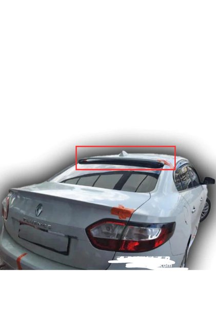 Renault Fluence Cam Üstü Spoiler Piano Black