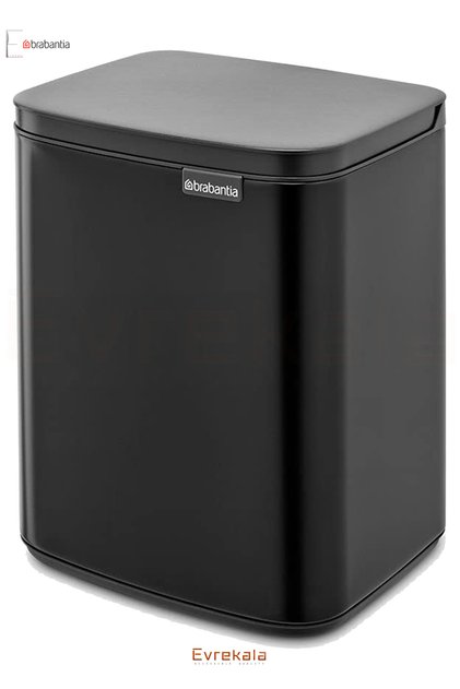 Evrekala Shop Garbage Box 7Lt Brabantia New Series Black Bin Eco-Friendly