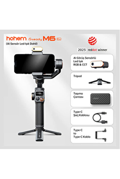Hohem iSteady M6 Cep Telefonu için 3 Eksenli Gimbal Stabilizer