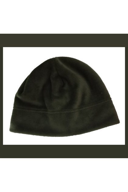 Khaki Fleece Beret Winter Thermal Fleece Hat Beanie Protective from Cold Unisex Army Green - Military Khaki