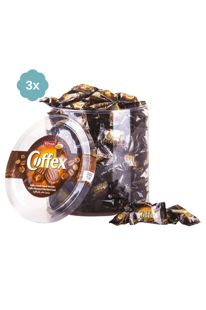 Elvan Coffex Kahveli Şeker 800 gr x 3 Adet - Fiyatı, Yorumları