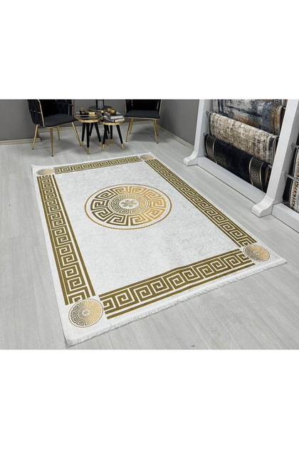 Dijital Baskı Yıkanabilir Kaymaz Taban Leke Tutmaz Yolluk Kilim Salon Mutfak Halısı