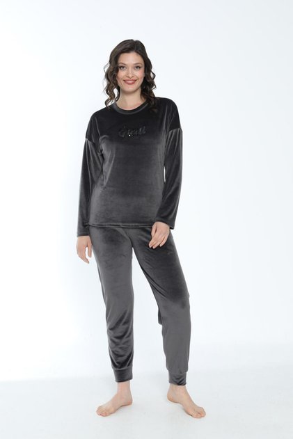 Women's Winter Great Written Soft Velvet Pajama Set