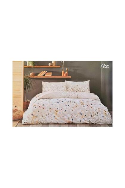 New Çift Kişilik Sarı Flor Nevresim Takımı