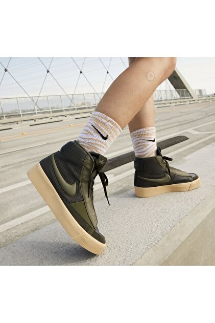 nike blazer high womens olive