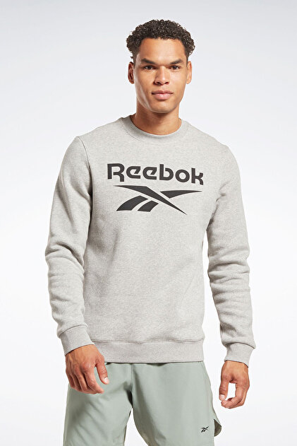 Reebok RI FLC Big Logo Cre GRI MELANJ Erkek Sweatshirt - Fiyatı