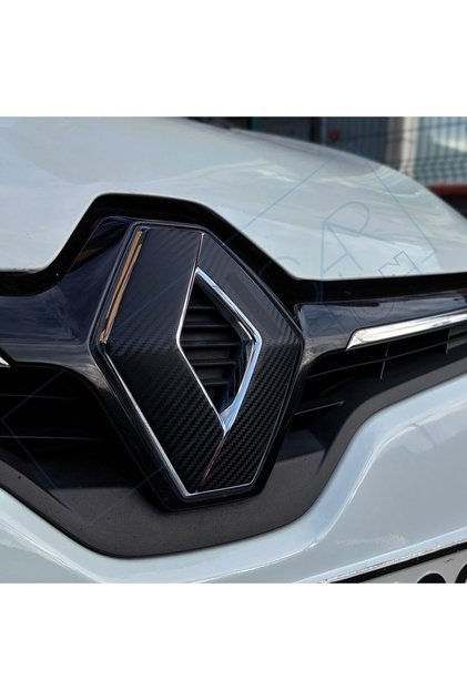 Renault Megane 3 Emblem Covering Sticker Set/make-up Case Compatible 2013/matte Black