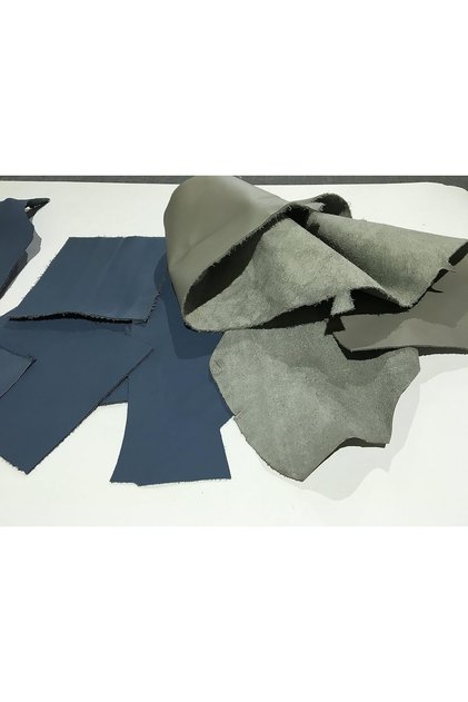 deri karışık koyu renk parça 1 kg