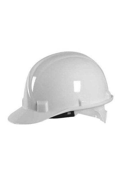 White Helmet Adjustable at the Back of the Head - Ce Certificated - En 397 - Ge 1538