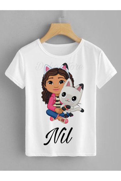 Gabby’nin Hayal Evi Doğum Günü Özel Baskı Çocuk Tişört
