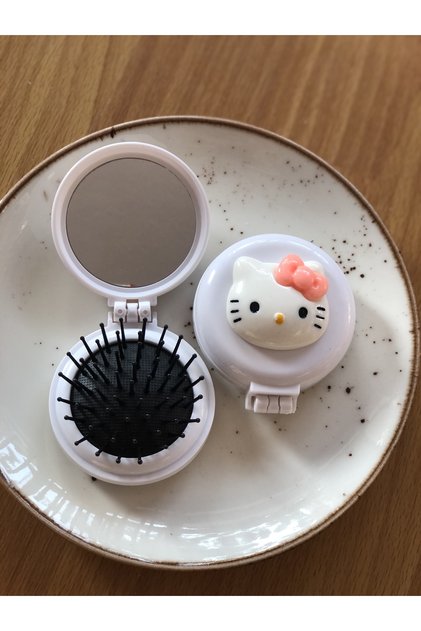 Sanrio Hello kitty Kuromi Cinnamoroll Kolay Saç Açma aynalı Tarama Fırça Tarak (yurt dışından)